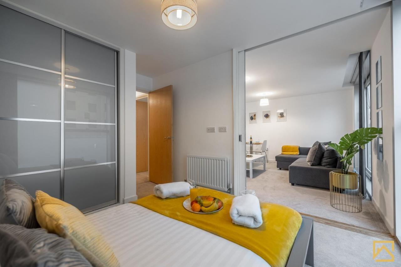 Modern 1 Bed In Central Mk, Free Parking, Smart Tv, Manhattan House By Valore Property Services Milton Keynes Zewnętrze zdjęcie